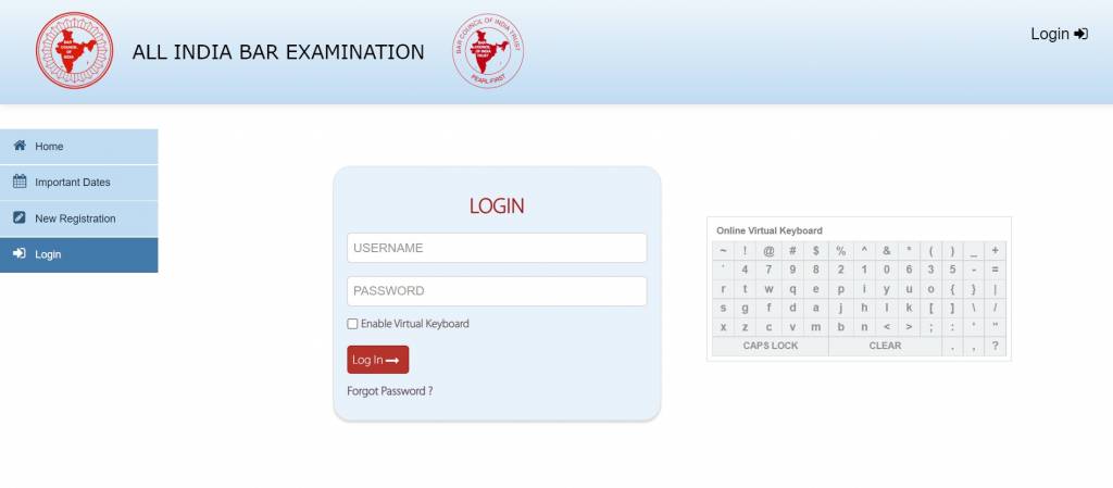 AIBE Application form